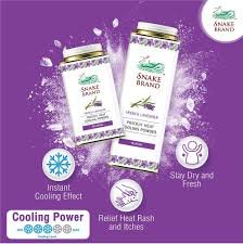 Snake Brand French Lavender Prickly Heat Cooling Powder 150G