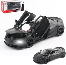 LEO 1:24 McLaren 720S Sound and light effect door can be opened alloy car model diecast toys model boy toys big children's toys ကလေးကစားစရာအရုပ်